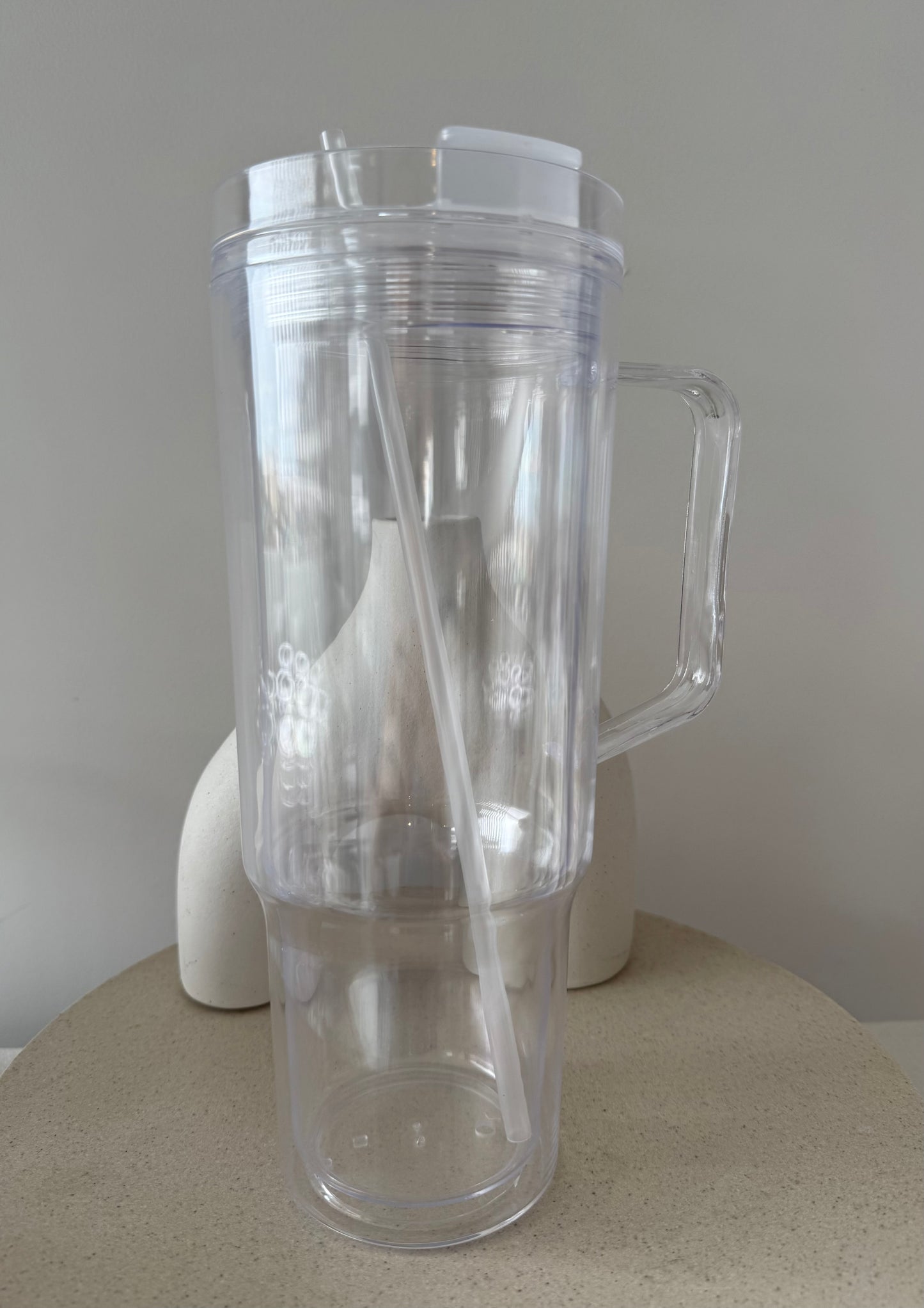 Acrylic Snow globe Tumbler 40oz