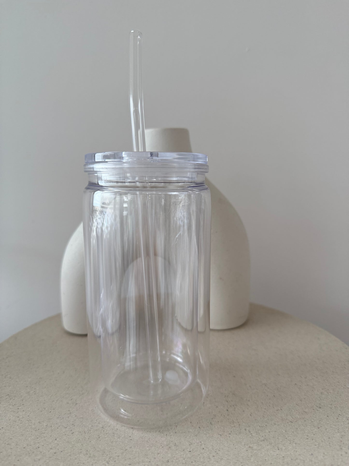 Acrylic Snowglobe Tumbler 16oz